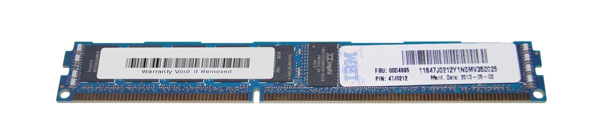 00D4993 IBM 8GB PC3-12800 DDR3-1600MHz ECC Registered CL11 240-Pin DIMM Very Low Profile (VLP) Dual Rank x8 Memory Module