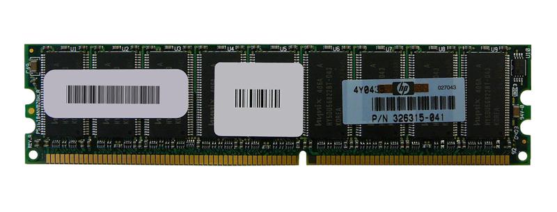 326315-041 Compaq 256MB PC3200 DDR-400MHz ECC Unbuffered CL3 184-Pin DIMM Memory Module