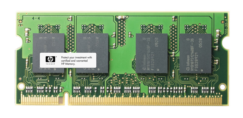 374664-941N HP 2GB PC2-4200 DDR2-533MHz non-ECC Unbuffered CL4 200-Pin SoDimm Memory Module
