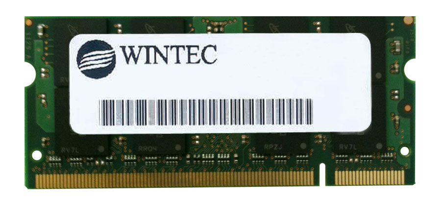 380138284E Wintec 1GB PC2-6400 DDR2-800MHz non-ECC Unbuffered CL5 200-Pin SoDimm Memory Module