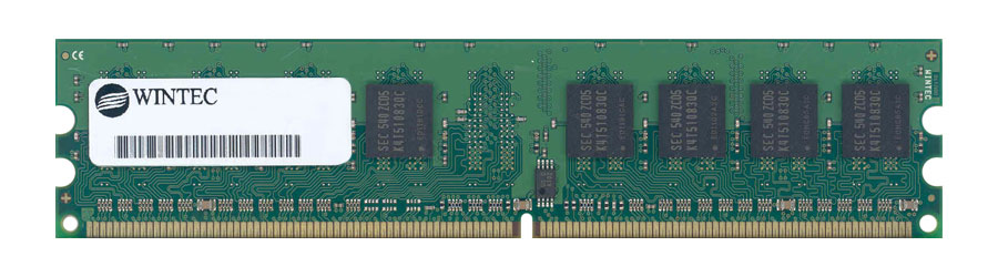 39118181A-OP Wintec 256MB PC2-6400 DDR2-800MHz non-ECC Unbuffered CL5 240-Pin DIMM Single Rank Memory Module