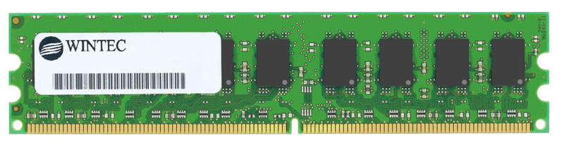 39717181A-OP Wintec 256MB PC2-5300 DDR2-667MHz ECC Unbuffered CL5 240-Pin DIMM Single Rank Memory Module