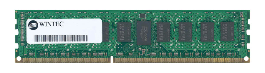 3DU3081A-10 Wintec 512MB PC3-8500 DDR3-1066MHz non-ECC Unbuffered CL7 240-Pin DIMM Single Rank Memory Module
