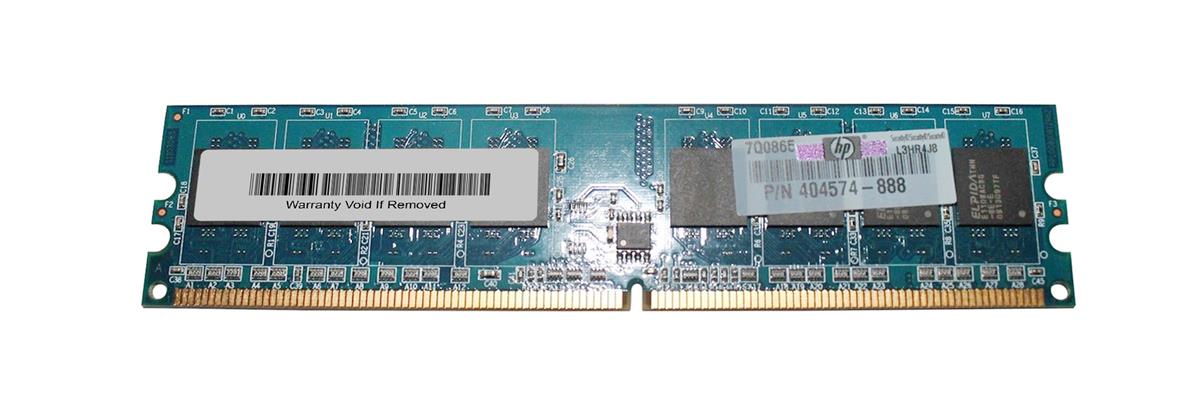404574-888 HP 1GB PC2-6400 DDR2-800MHz non-ECC Unbuffered CL6 240-Pin DIMM Memory Module