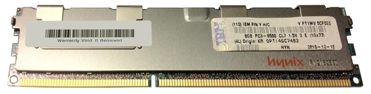 46C7482 IBM 8GB PC3-8500 DDR3-1066MHz ECC Registered CL7 240-Pin DIMM Quad Rank Memory Module