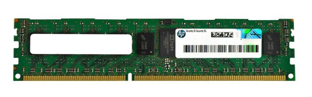 647647-001 HP 4GB PC3-10600 DDR3-1333MHz ECC Registered CL9 240-Pin DIMM 1.35v Low Voltage Single Rank Memory Module