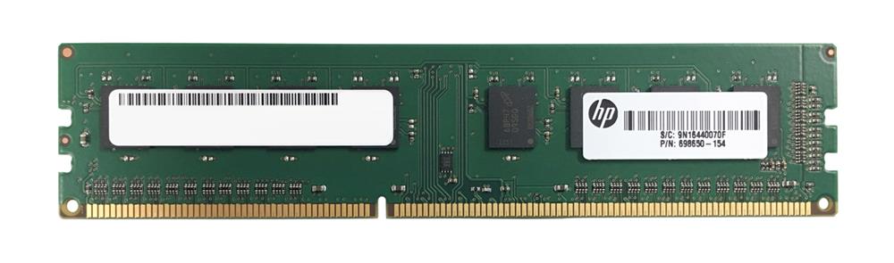 698650-154 HP 4GB PC3-12800 DDR3-1600MHz non-ECC Unbuffered CL11 240-Pin DIMM Single Rank Memory Module