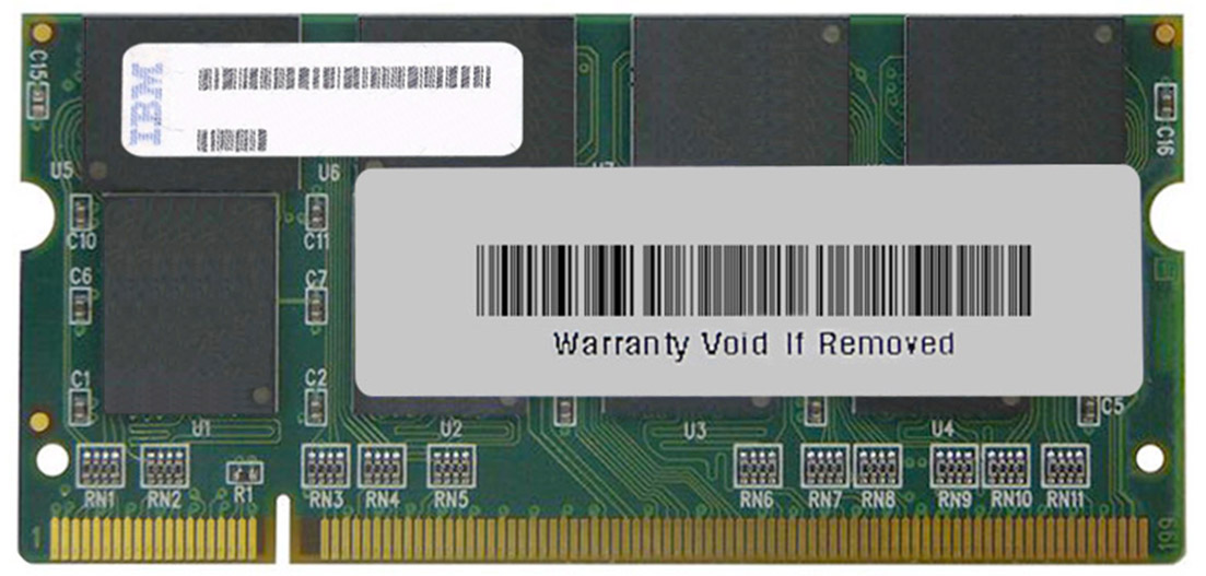 73P3858 IBM 1GB PC2-4200 DDR2-533MHz non-ECC Unbuffered CL4 200-Pin SoDimm Memory Module