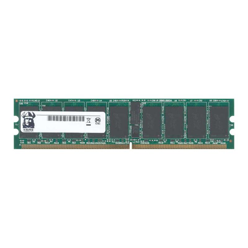 C3055 Viking 1GB Kit (2 X 512MB) PC2-3200 DDR2-400MHz ECC Registered CL3 240-Pin DIMM Memory