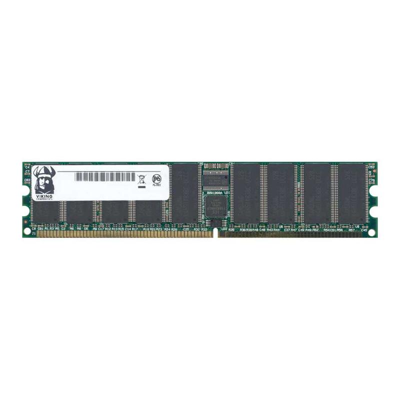 DL12872DDR2 Viking 1GB PC2-3200 DDR2-400MHz ECC Registered CL3 240-Pin DIMM Dual Rank Memory Module
