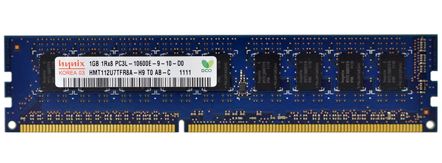 HMT112U7TFR8A-H9T0-AB-C Hynix 1GB PC3-10600 DDR3-1333MHz ECC Unbuffered CL9 240-Pin DIMM 1.35V Low Voltage Single Rank Memory Module