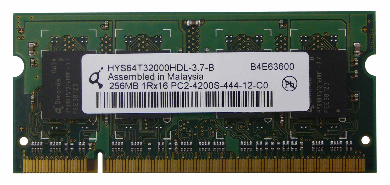 38L5138-PE Edge Memory 256MB PC2-5300 DDR2-667MHz non-ECC Unbuffered CL5 200-Pin SoDimm Dual Rank Memory Module