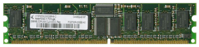 M4L-PC1333S8R25-256 M4L Certified 256MB 333MHz DDR PC2700 Reg ECC CL2.5 184-Pin Single Rank x8 DIMM