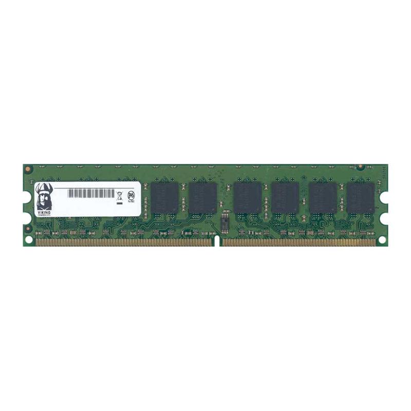 I3526 Viking 2GB Kit (2 X 1GB) PC2-3200 DDR2-400MHz ECC Unbuffered CL3 240-Pin DIMM Single Rank Memory