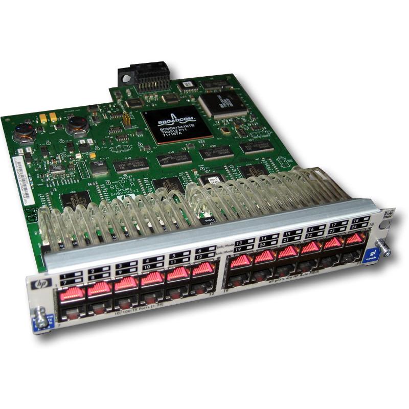 J4862AR HP ProCurve 24-Ports RJ-45 100Mbps 10Base-T/100Base-TX Fast Ethernet Switch Module (Refurbished)