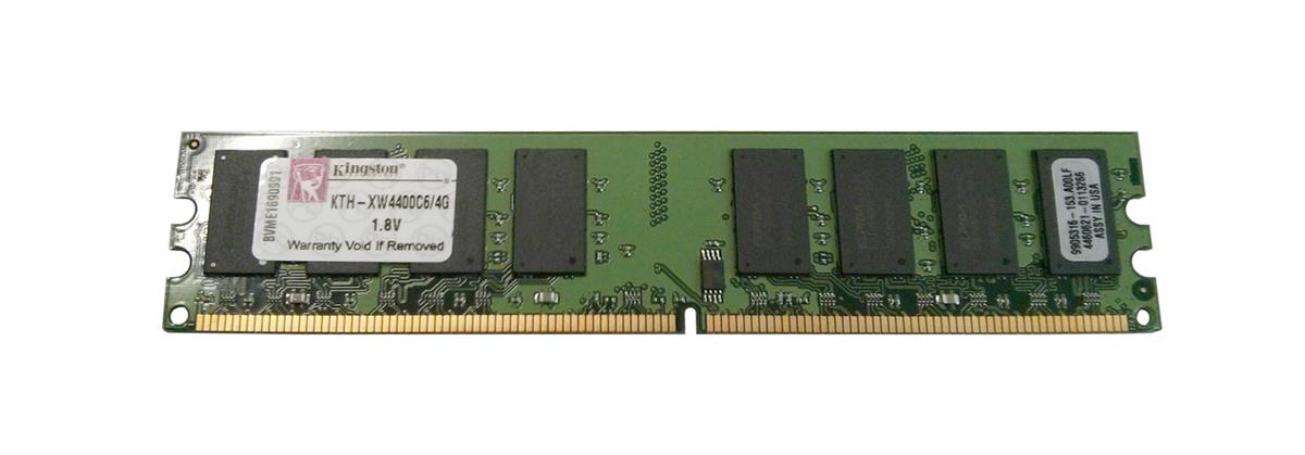 KTH-XW4400C6/4G Kingston 4GB PC2-6400 DDR2-800MHz non-ECC Unbuffered CL6 240-Pin DIMM Memory Module for HP/Compaq FH977AA
