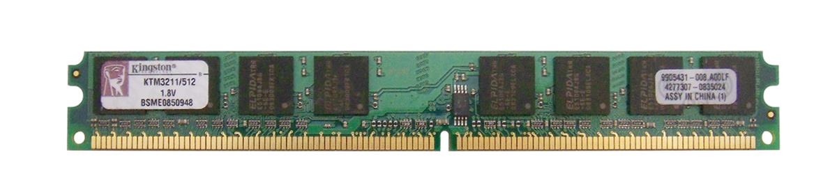 KTM3211/512 Kingston 512MB PC2-4200 DDR2-533MHz non-ECC Unbuffered CL4 240-Pin DIMM Memory Module for IBM 30R5121,73P3213,73P3214,73P4971