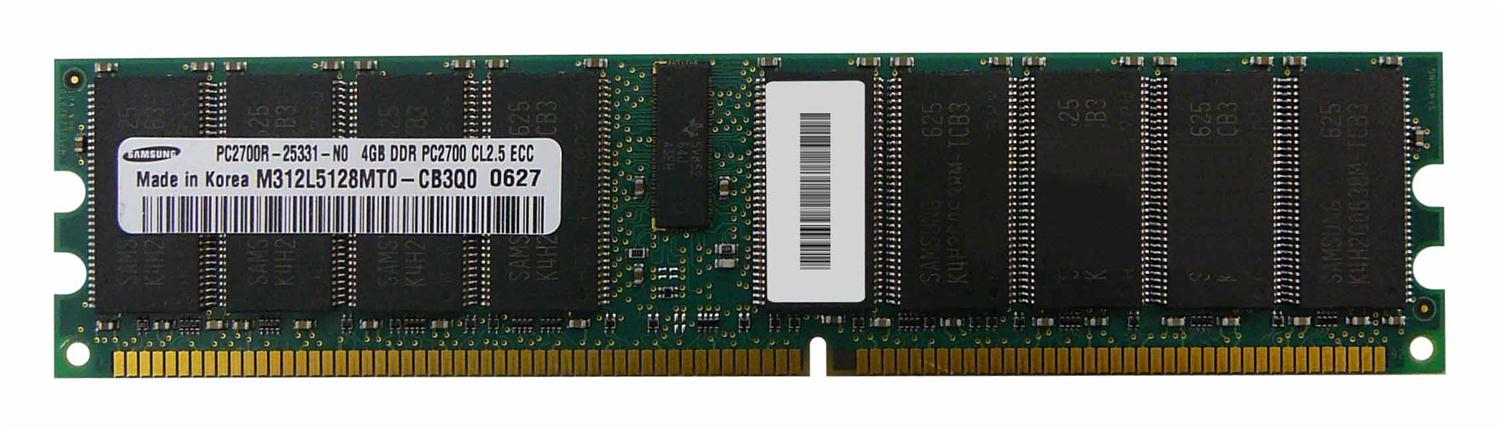 M4L-PC1333Q4R25-4G M4L Certified 4GB 333MHz DDR PC2700 Reg ECC CL2.5 184-Pin Quad Rank x4 DIMM
