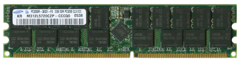 M4L-PC1400RD1243DV-2G M4L Certified 2GB 400MHz DDR PC3200 Reg ECC CL3 184-Pin Dual Rank x4 VLP DIMM