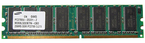 M4L-PC1333X64C25-256 M4L Certified 256MB 333MHz DDR PC2700 Non-ECC CL2.5 184-Pin Single Rank x8 DIMM