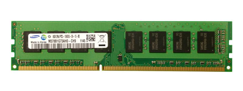 M378B1G73AH0-CH9 Samsung 8GB PC3-10600 DDR3-1333MHz non-ECC Unbuffered CL9 240-Pin DIMM Dual Rank Memory Module