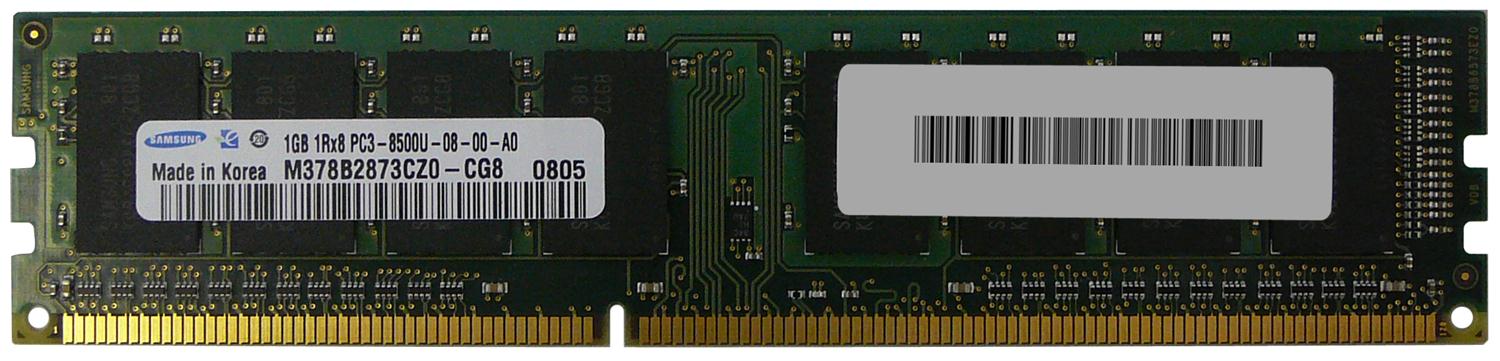 M4L-PC31066ND3S87D-1G M4L Certified 1GB 1066MHz DDR3 PC3-8500 Non-ECC CL7 240-Pin Single Rank x8 DIMM