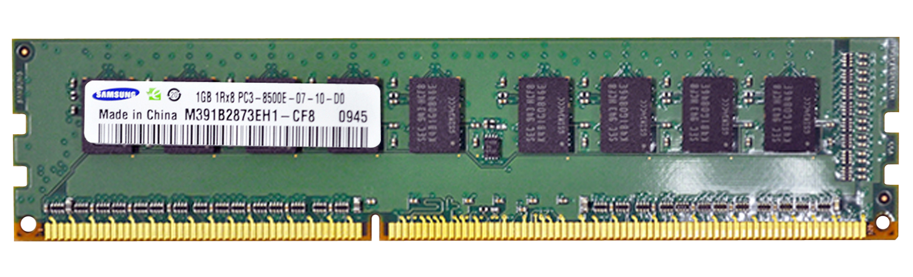 M4L-PC31066D3E7S-1G M4L Certified 1GB 1066MHz DDR3 PC3-8500 ECC CL7 240-Pin Single Rank x8 DIMM