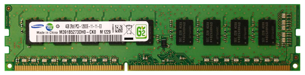M391B5273DH0-CK0 Samsung 4GB PC3-12800 DDR3-1600MHz ECC Unbuffered CL11 240-Pin DIMM Dual Rank Memory Module