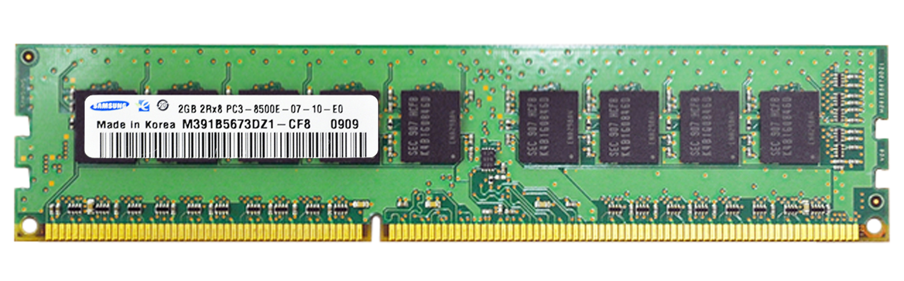 M4L-PC31066D3E7S-2G M4L Certified 2GB 1066MHz DDR3 PC3-8500 ECC CL7 240-Pin Dual Rank x8 DIMM