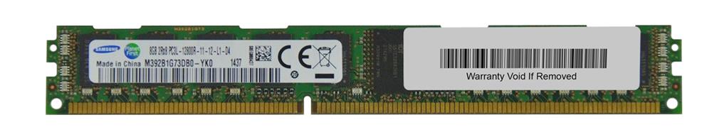 M392B1G73DB0-YK0 Samsung 8GB PC3-12800 DDR3-1600MHz ECC Registered CL11 240-Pin DIMM 1.35V Low Voltage Very Low Profile (VLP) Single Rank Memory Module