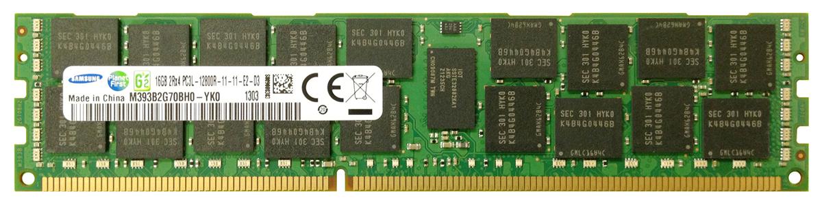 M393B2G70BH0-YK0 Samsung 16GB PC3-12800 DDR3-1600MHz ECC Registered CL11 240-Pin DIMM 1.35V Low Voltage Dual Rank Memory Module
