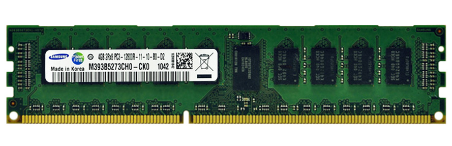 M4L-PC31600D3D8R11S-4G M4L Certified 4GB 1600MHz DDR3 PC3-12800 Reg ECC CL11 240-Pin Dual Rank x8 DIMM