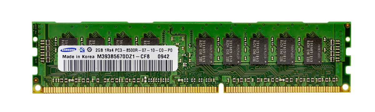 M4L-PC31066D3S4R7S-2G M4L Certified 2GB 1066MHz DDR3 PC3-8500 Reg ECC CL7 240-Pin Single Rank x4 DIMM