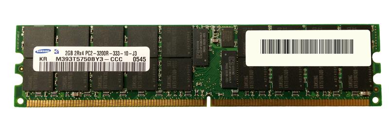 M393T5750BY3-CCC Samsung 2GB PC2-3200 DDR2-400MHz ECC Registered CL3 240-Pin DIMM Dual Rank Memory Module