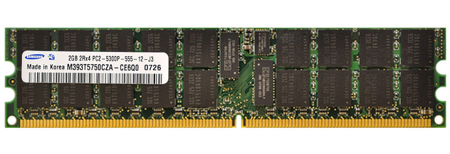 M4L-PC2667D2P5-2G M4L Certified 2GB 667MHz DDR2 PC2-5300 Reg ECC CL5 240-Pin Dual Rank x4 DIMM