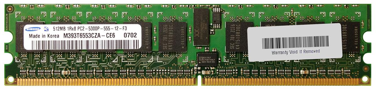 M4L-PC2667D2P5-512 M4L Certified 512MB 667MHz DDR2 PC2-5300 Reg ECC CL5 240-Pin Single Rank x8 DIMM
