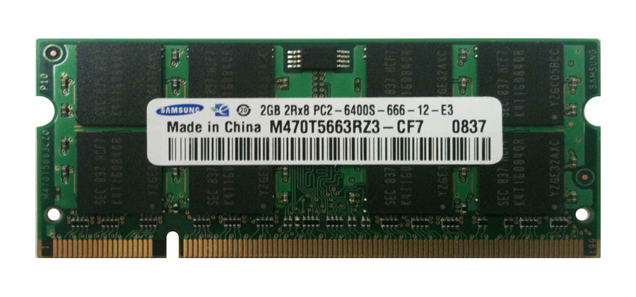 M4L-PC2800D2S6-2G M4L Certified 2GB 800MHz DDR2 PC2-6400 Non-ECC CL6 200-Pin Dual Rank x8 SoDimm