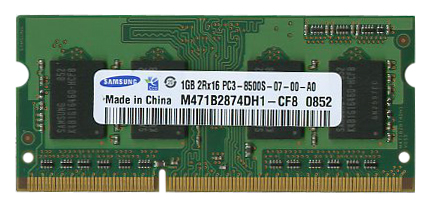 M4L-PC31066D3S7-1G M4L Certified 1GB 1066MHz DDR3 PC3-8500 Non-ECC CL7 204-Pin Single Rank x8 SoDimm