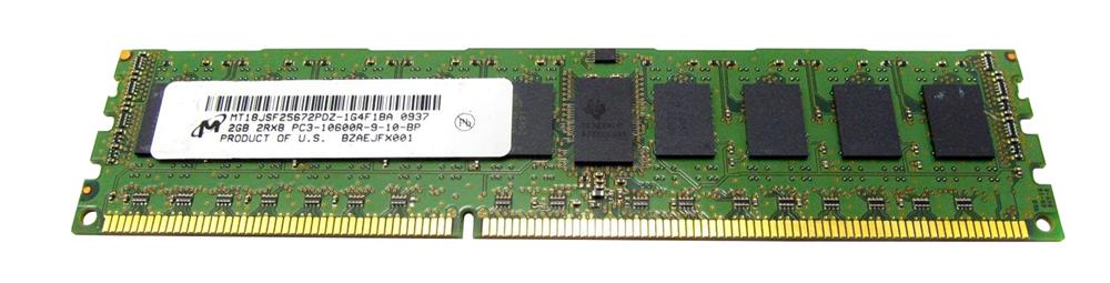 MT18JSF25672PDZ-1G4D1BA Micron 2GB PC3-10600 DDR3-1333MHz ECC Registered CL9 240-Pin DIMM Dual Rank Memory Module