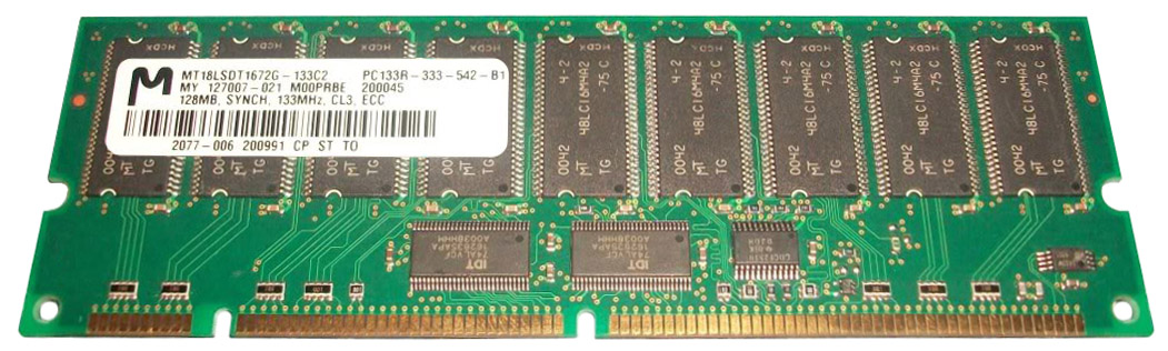 M4L-PC133RSD43D128M M4L Certified 128MB 133MHz PC133 Reg ECC CL3 168-Pin x4 DIMM