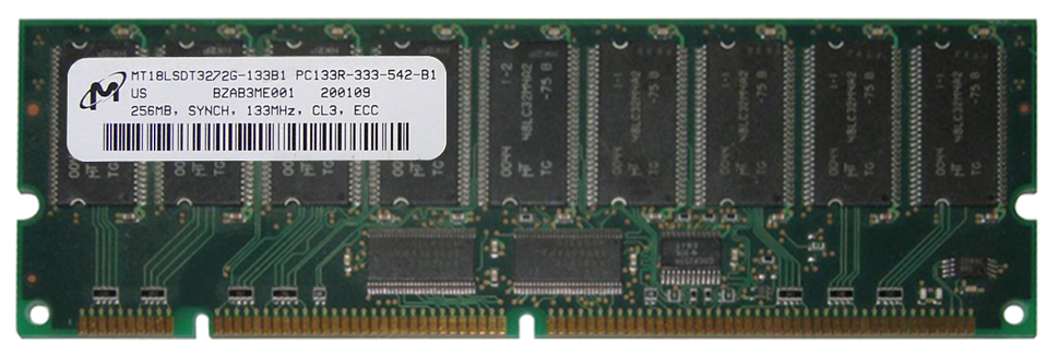 M4L-PC133RSD4256M M4L Certified 256MB 133MHz PC133 Reg ECC CL3 168-Pin x4 DIMM