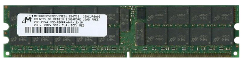 M4L-PC2533D2D4R4-2G M4L Certified 2GB 533MHz DDR2 PC2-4200 Reg ECC CL4 240-Pin Dual Rank x4 DIMM