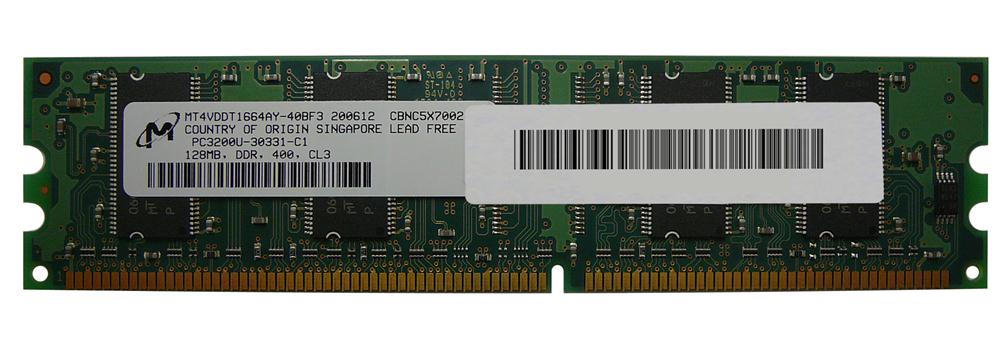 M4L-PC1400X64C3A-128 M4L Certified 128MB 400MHz DDR PC3200 Non-ECC CL3 184-Pin Single Rank x16 DIMM