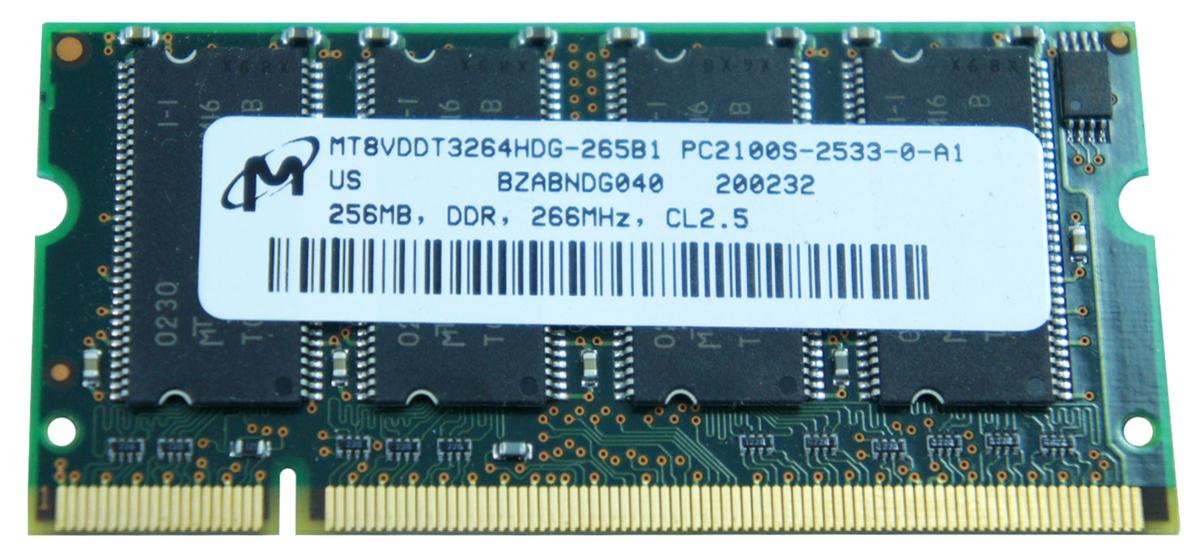 M4L-PC1266ND1S1625S-256M M4L Certified 256MB 266MHz DDR PC2100 Non-ECC CL2.5 200-Pin Single Rank x16 SoDimm
