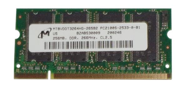 M4L-PC1266ND1S825S-256M M4L Certified 256MB 266MHz DDR PC2100 Non-ECC CL2.5 200-Pin Single Rank x8 SoDimm