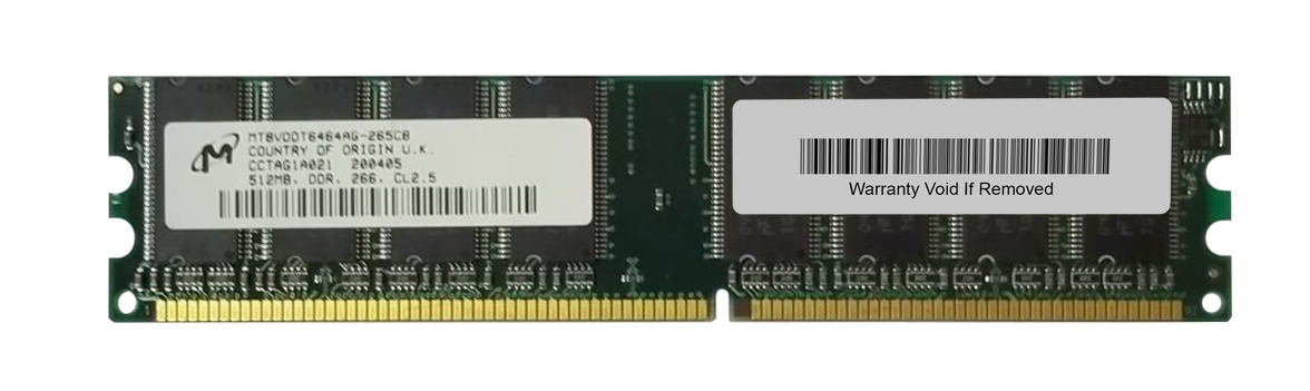 M4L-PC1266ND1S825D-512M M4L Certified 512MB 266MHz DDR PC2100 Non-ECC CL2.5 184-Pin Single Rank x8 DIMM