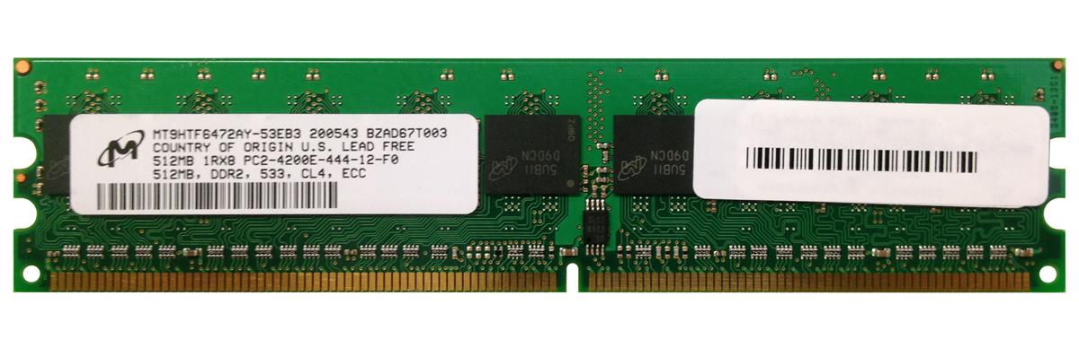 M4L-PC2533D2E4-512 M4L Certified 512MB 533MHz DDR2 PC2-4200 ECC CL4 240-Pin Single Rank x8 DIMM