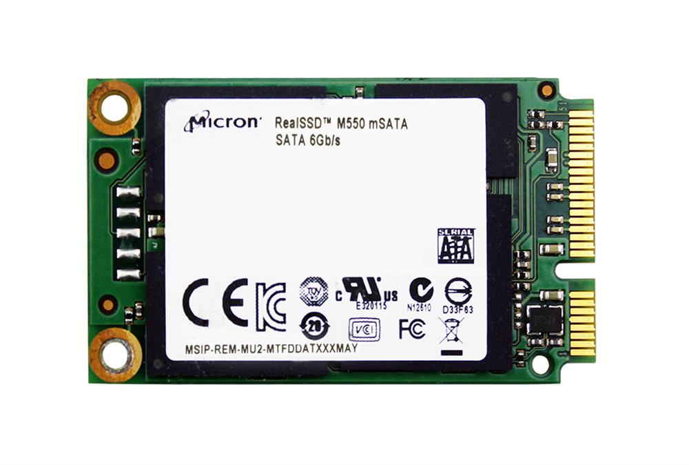 MTFDDAT512MAY-1AE1Z Micron M550 512GB MLC SATA 6Gbps mSATA Internal Solid State Drive (SSD)