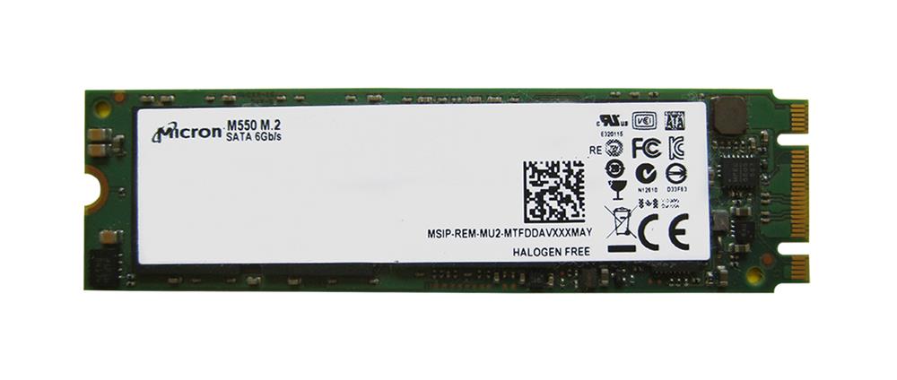 MTFDDAV128MAY-1AH1Z Micron M550 128GB MLC SATA 6Gbps M.2 2280 Internal Solid State Drive (SSD)
