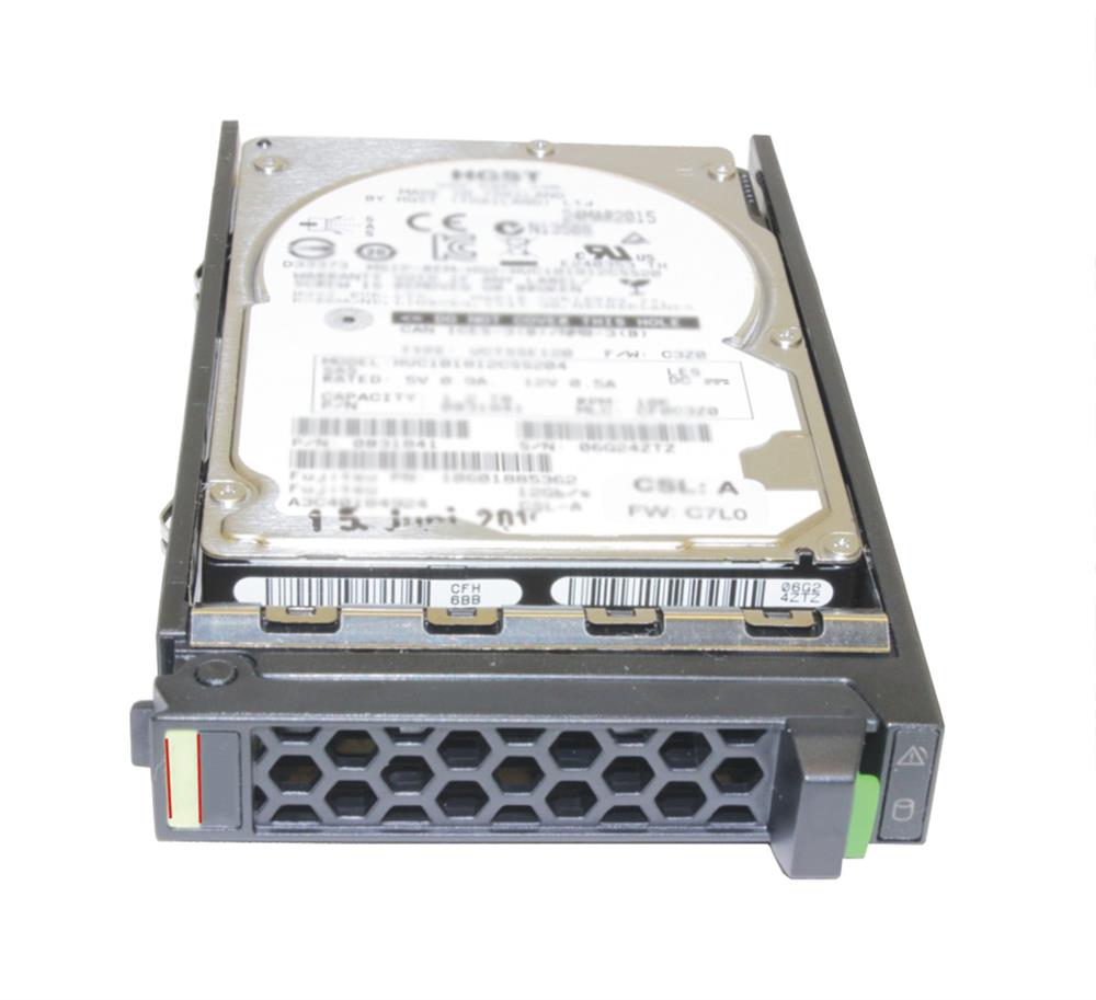 S26361-F5544-L118 Fujitsu Enterprise 1.8TB 10000RPM SAS 12Gbps Hot Swap (512e) 2.5-inch Internal Hard Drive